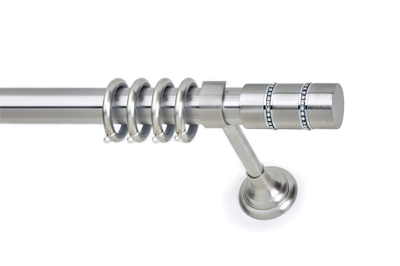 Anartisi - ΣΗΜΑΝΤΙΚΟ: Σε περίπτωση διαφοράς τιμής από το κατάστημα ισχύει παντα και μόνο η τιμή του καταστήματος Anartisi Κουρτινόξυλο Φ35 Paros Strass Νίκελ Σατινέ